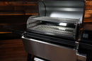 Pimp My Grill® Gen2 Slide-Out Rack System - 2 Racks installed in a Traeger Ironwood XL, featuring two stacked, stainless steel slide-out cooking grates.