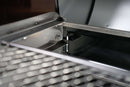 Close-up of the Pimp My Grill® Gen2 Slide-Out Rack System - 2 Racks for the Traeger Ironwood XL installed inside a metal smoker.