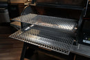 Two Pimp My Grill® Gen2 Slide-Out Rack System metal racks installed in a Traeger Timberline 1300.