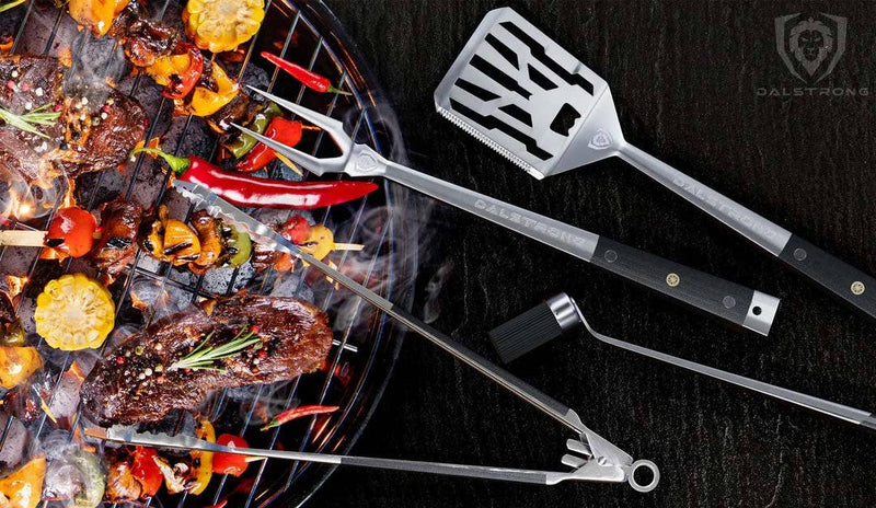 Dalstrong 4-Piece Grill Tool Gift Set – premium BBQ gift for grill masters at DDR BBQ Supply