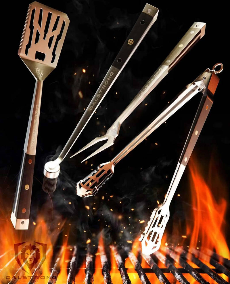 Dalstrong 4-Piece Grill Tool Gift Set – premium BBQ gift for grill masters at DDR BBQ Supply