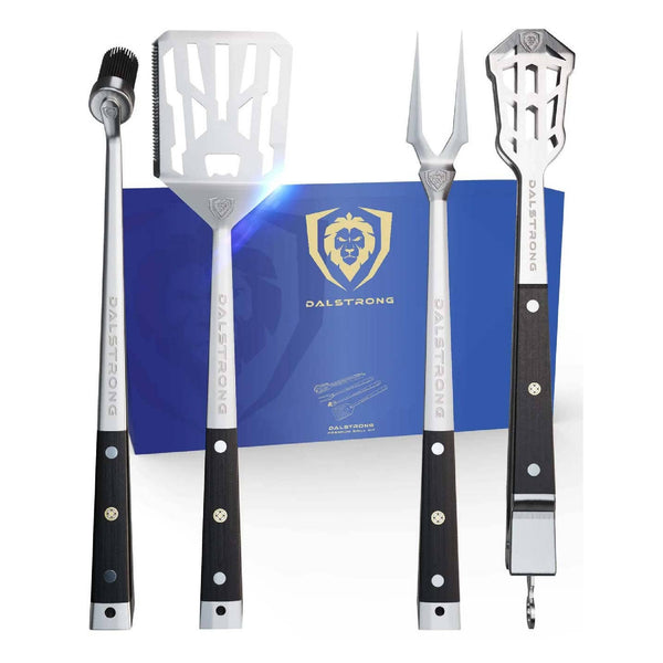 Dalstrong 4-Piece Grill Tool Gift Set – premium BBQ gift for grill masters at DDR BBQ Supply