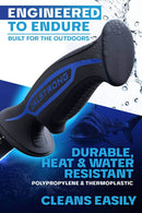 Dalstrong Filled knife 4.7" Night Shark Series close up of handle. 