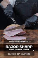 Dalstrong Gladiator carving knife and fork set 9 inch DDR BBQ Supply