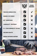 Dalstrong Gladiator carving knife and fork set 9 inch DDR BBQ Supply