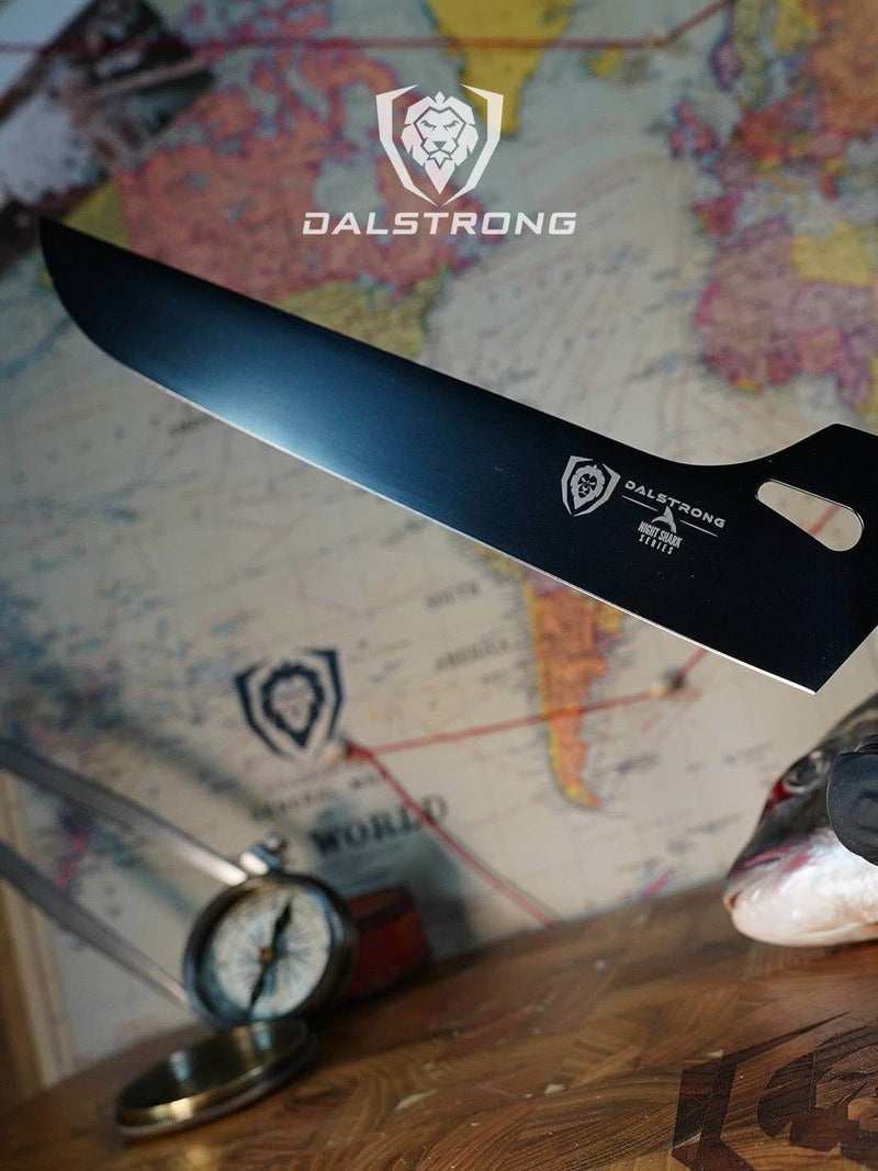 Dalstrong Night Shark 10 inch offset brisket slicing knife DDR BBQ Supply