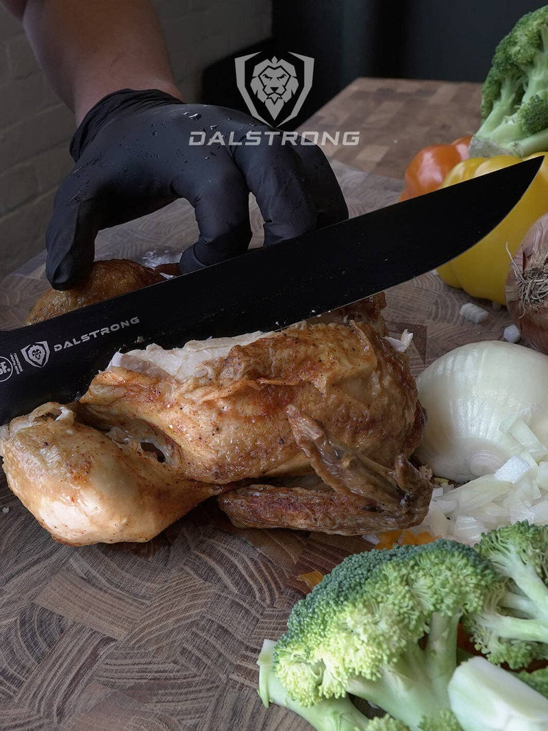 Dalstrong Night Shark 10 inch offset brisket slicing knife DDR BBQ Supply