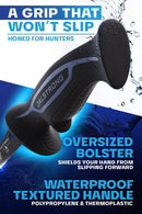 Dalstrong Night Shark 3-Piece Knife Set – Hunting & Cooking Knives with Gut Hook, Boning Knife, and Mini Cleaver close up of handle