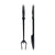 Dalstrong Shadow Black Series Carving & BBQ Trident Set