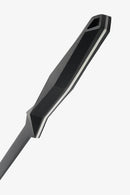 Dalstrong Shadow Black Carving Set – Titanium BBQ Knife and Fork Set for Slicing and Serving handle