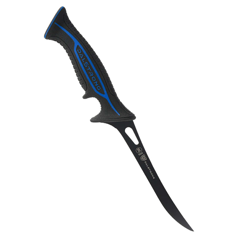 Dalstrong Night Shark Fillet Knife – 7" Titanium-Coated Non-Slip Fillet Knife with Sheath