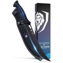 Dalstrong© Butcher Knife 10" Night Shark Series pictured with box. 