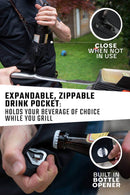 Dalstrong Heavy-Duty Waxed Canvas Pitmaster Apron with leather straps and utility pockets