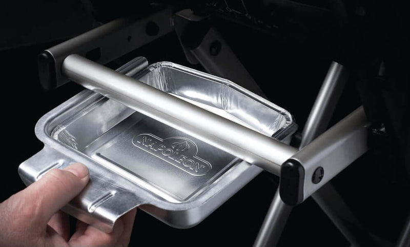 Disposable aluminum grease trays 5-pack for Napoleon TravelQ Series grills at DDR BBQ Supply