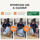 Drip EZ Meat Resting Blanket for retaining heat and juices after grilling or smoking meats. Cleanup summary