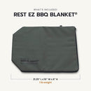 Drip EZ Meat Resting Blanket for retaining heat and juices after grilling or smoking meats in green