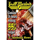 Cover of The GRILL MASTERS Award Winning Secret BBQ Recipes: The Professional’s BARBEQUE BIBLE For Perfect BBQ SAUCES & BBQ CREATIONS, showing a basting brush applying sauce to ribs over a grill.