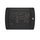 Eco-friendly pig cuts cutting board with engraved pork diagram and juice groove