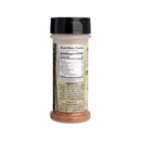 A 4 oz Hickman's BBQ Natural All Purpose Wild Game Seasoning bottle with a black cap displays the nutrition facts and ingredients on its back label. This reddish-brown, all-natural blend is ideal for seasoning wild game dishes.