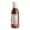 Hickman's BBQ Swinewaush No Sugar Added Gluten Free Natural BBQ Sauce (13 oz) comes in a clear glass bottle with a white cap. The front label features a partial pig illustration; the back displays nutrition info, ingredients, and contacts.