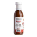 A 13 oz bottle of Hickman's BBQ Swinewaush No Sugar Added Gluten Free Natural BBQ Sauce with a white cap, back label with nutrition info, QR code, and “mild” heat level. Keto friendly and ideal as a low carb BBQ sauce.