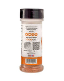 Certainly! Here’s a rewritten version using your product data: The Hickman's BBQ Cajun Gluten Free Keto Friendly Natural BBQ Rub 4 oz (Pack of 2) spice container by Hickman's BBQ displays clear usage instructions, a QR code, and indicates its medium heat level. Meat icons assist with pairing suggestions, while the label features barcodes, descriptive text, and a small American flag. It prominently states that the rub is both gluten free and keto friendly.