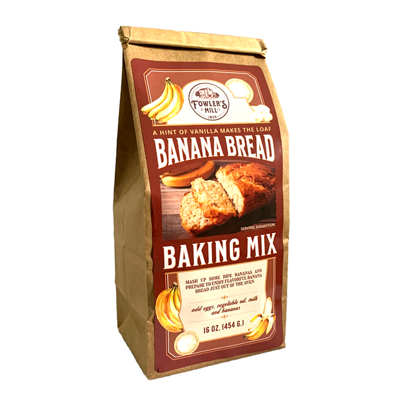 Fowler's Mill Banana Bread Mix for homemade-style baking at DDR BBQ Supply