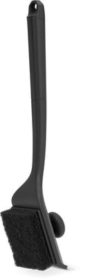 The Napoleon Griddle 4-Piece Cleaning Kit for Griddles (GATL013) by Napoleon Grills features a black brush with a long handle and rectangular bristle head—perfect for effortless griddle maintenance.