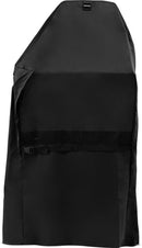 The Napoleon Prestige® PRO 500 Grill Cover (GACV002) by Napoleon Grills is a black, water-resistant fabric cover with a strap and buckle to secure it around your grill, shown upright against a white background.