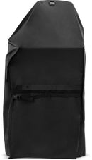 The Napoleon Prestige® PRO 665 Grill Cover (GACV003) by Napoleon Grills is a large, black, rectangular cover with a top handle and adjustable front strap, crafted from durable, water-resistant material for maximum protection.