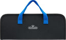 The Napoleon Travel Tool Set Travel Series (GATL001) by Napoleon Grills is a black carrying case with blue handles and a white logo—perfect for keeping your grilling tools organized on the go.