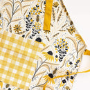 Gingiber Bee Garden cotton canvas apron for cooking baking and kitchen use