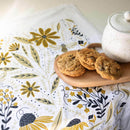 Gingiber Bee Garden flour sack tea towel for everyday kitchen cleanup and use