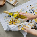 Gingiber Bee Garden flour sack tea towel for everyday kitchen cleanup and use