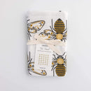 Gingiber Bee flour sack tea towel for kitchen decor and everyday use