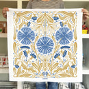 Gingiber Blue Caterpillar flour sack tea towel for kitchen decor and everyday use