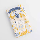 Gingiber Blue Caterpillar flour sack tea towel for kitchen decor and everyday use