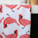 Gingiber Cardinal flour sack tea towel for everyday kitchen cleanup and use