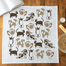 Gingiber Cat flour sack tea towel for everyday kitchen cleanup and use