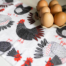 Gingiber Chicken flour sack tea towel for kitchen decor and everyday use