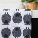 Gingiber Sheep flour sack tea towel for everyday kitchen cleanup and use