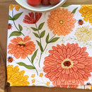Gingiber Zinnia flour sack tea towel for sourdough baking and kitchen use