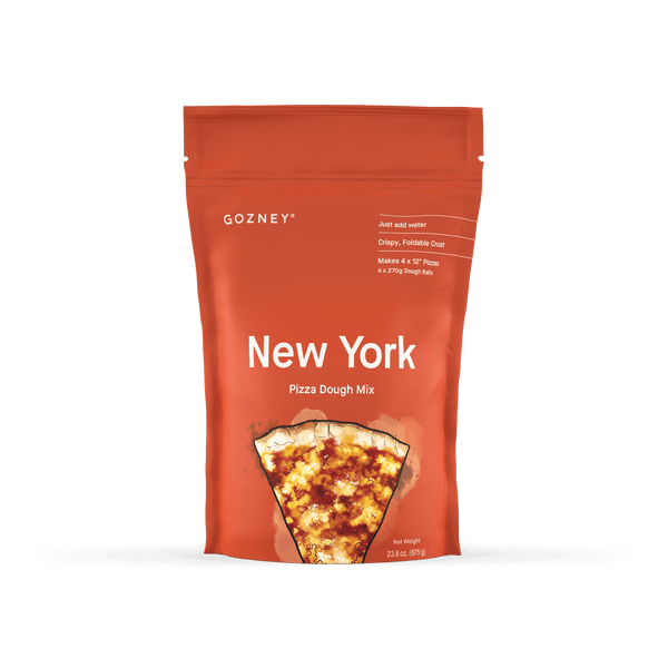 Gozney New York Pizza Dough Mix – easy thin-crust pizza dough for home ovens or Gozney pizza ovens – available at DDR BBQ Supply