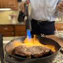 GrillBlazer Su-VGun and propane bottle stand for high-heat searing, sous vide, and charcoal ignition