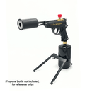 GrillBlazer Su-VGun and propane bottle stand for high-heat searing, sous vide, and charcoal ignition