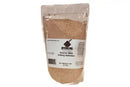 A clear plastic bag of Butcher BBQ Grilling Addiction BBQ Rub Seasoning features a white label with black text showing the brand and product name. The light brown seasoning inside adds bold barbecue flavor to your favorite dishes.