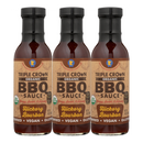 Triple Crown Organic BBQ Sauce Hickory Bourbon (14oz, 3-pack) | DDR BBQ Supply