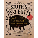 Book cover for The South's Best Butts: Pitmaster Secrets for Southern Barbecue Perfection - Paperback from Books by splitShops. Featuring a pig silhouette and BBQ-themed illustrations, the design captures the authentic Southern barbecue spirit and hints at the delicious recipes and expert pitmaster techniques inside.