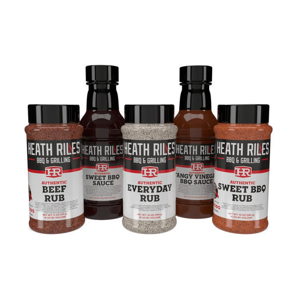 Heath Riles Backyard BBQ Gift Set rubs and sauces collection at DDR BBQ Supply