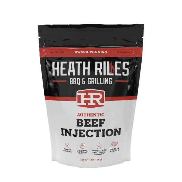 Heath Riles Beef Injection mix for juicy tender smoked brisket at DDR BBQ Supply